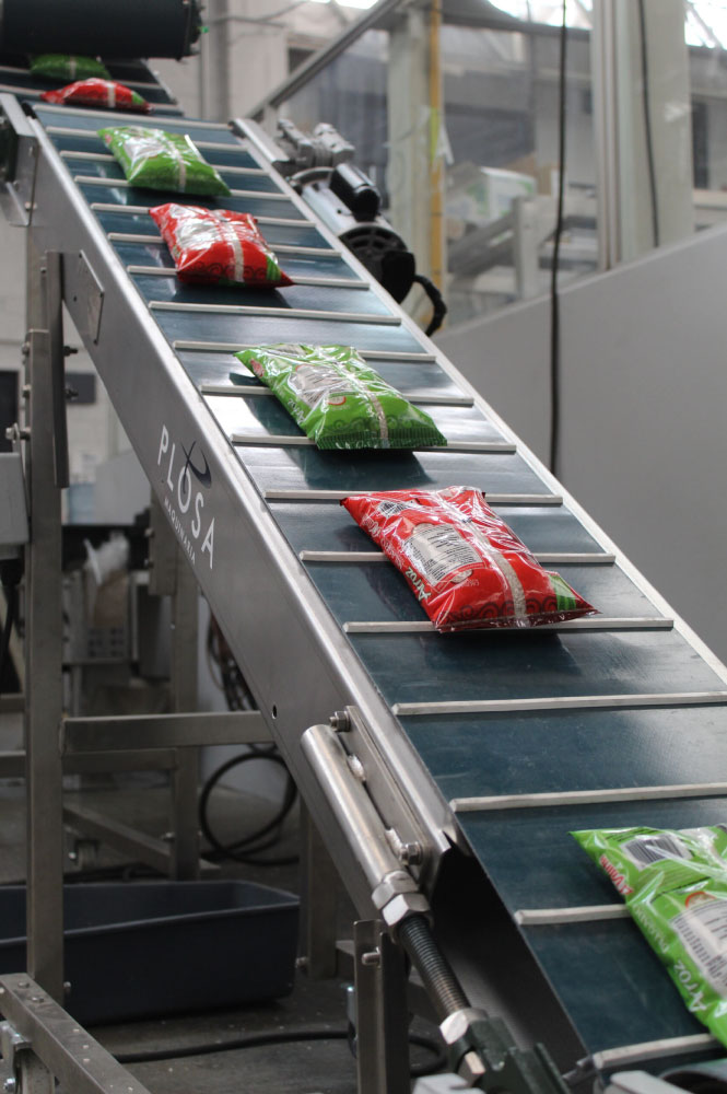 Envasadora de papas fritas Plosa Maquinaria Envasadoras Automáticas para Bolsas y sus sinónimos Envasadora de arroz en bolsa Plosa Maquinaria