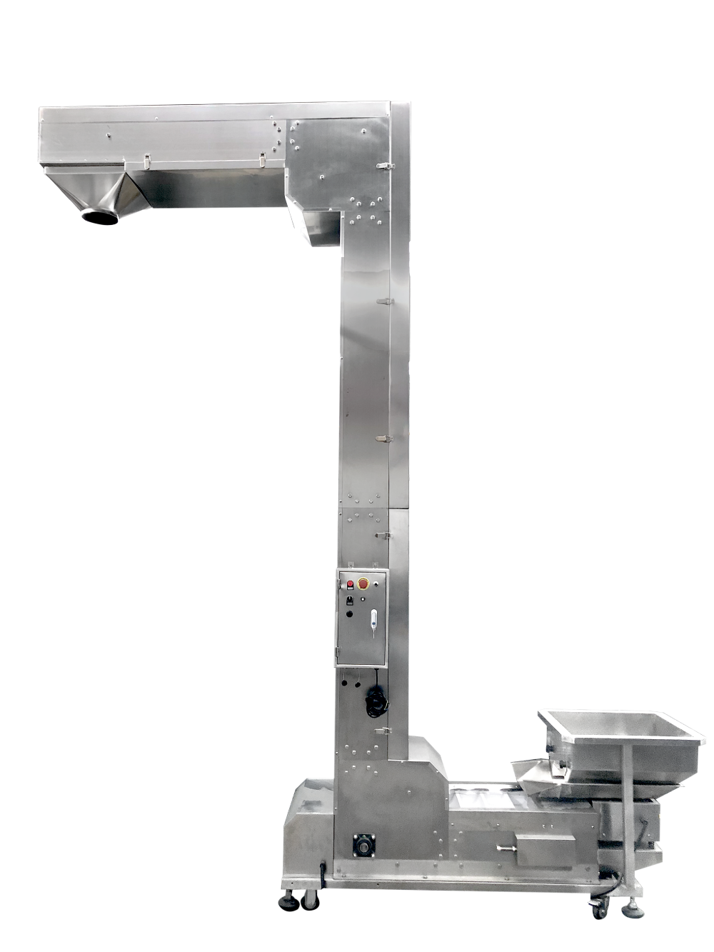 Elevador de Cangilones tipo Z para bascula Mod ELCN Z 4000 Elevador en Z de cangilones para máquina envasadora