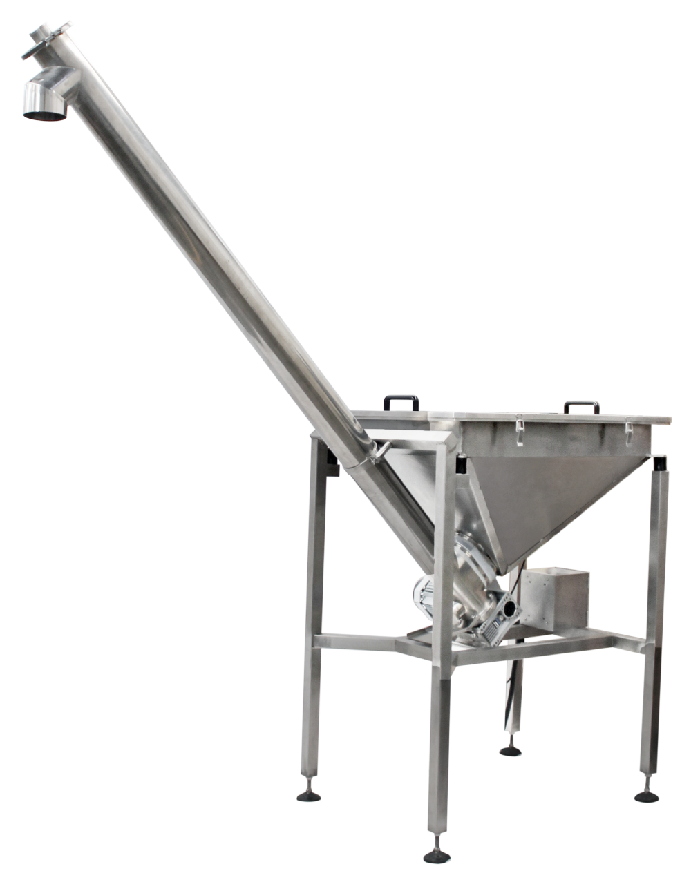 Elevador de Polvos Tornillo Sinfín Mod. ELTS 55 260 Elevador de tornillo sinfín para materiales pulverizados